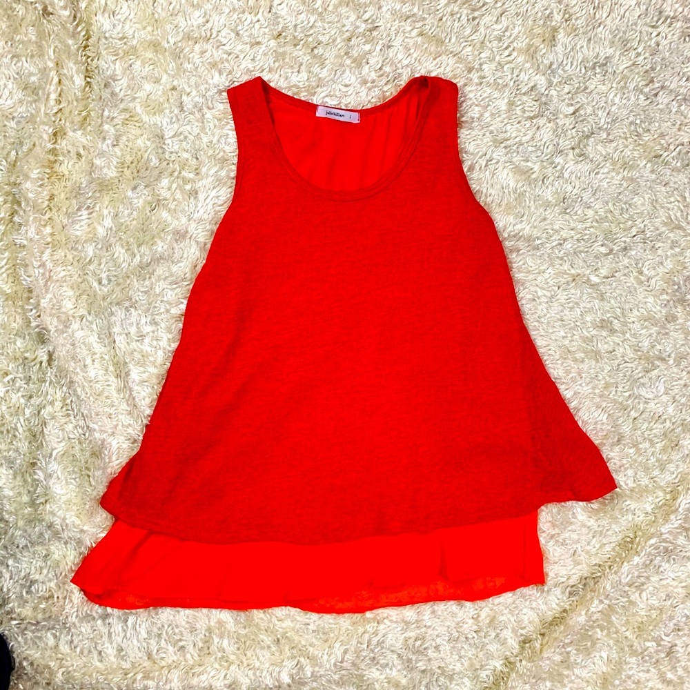 Julie Billiart Large Coral Blouse/Tank Top